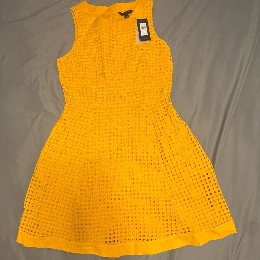 Tommy Hilfiger Yellow Mini Dress for Cocktail